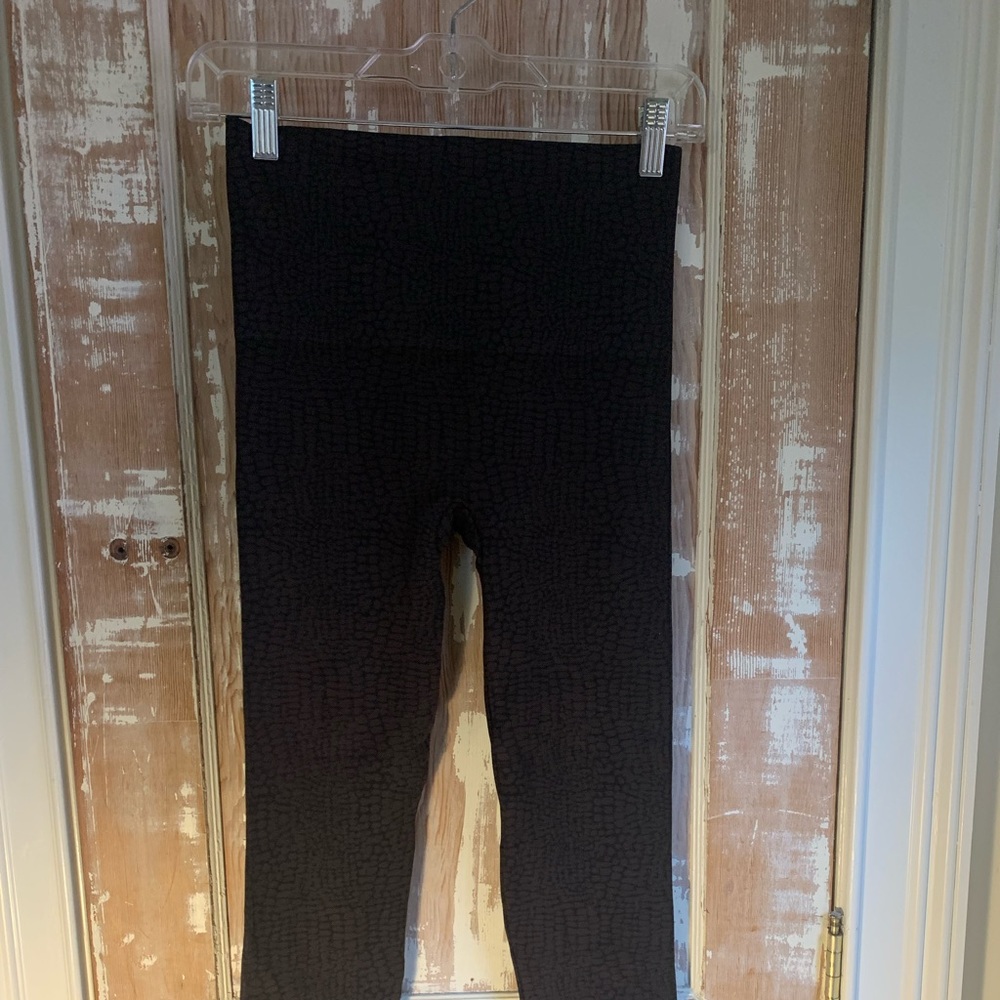 Spanx Brown and black animal patterned leggings